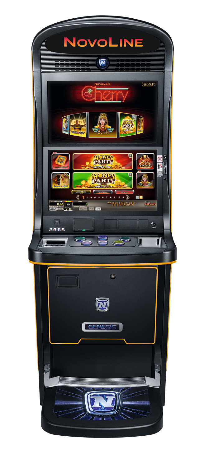 Genesis Pro Spielautomat Frontansicht - Novoline Gastronomie Automat Stuttgart